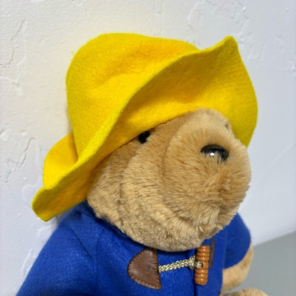 Sears VTG Paddington Bear Plush Stuffed Animal Toy Felt Rain Jacket Hat - Picture 2 of 12